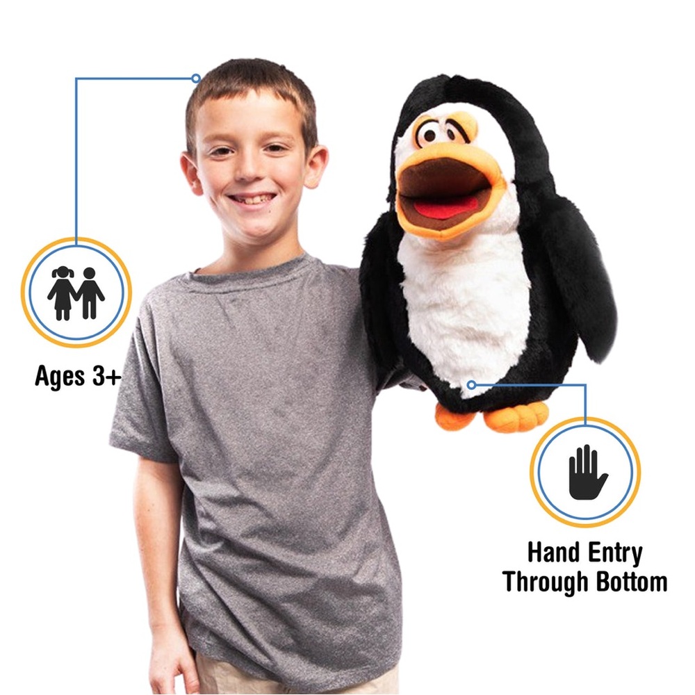 Silly Puppets Hand PENGUIN 17”